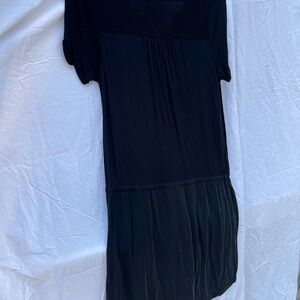 Black short sleeved Dress Casual